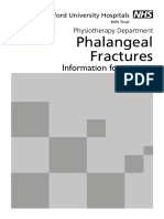 Phalangeal Fractures: Information For Patients
