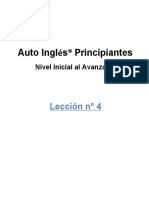 Auto Inglés - Leccion 4