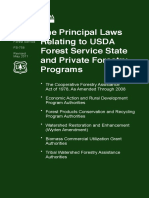 Principal Laws Relating to USDA Forest Service State and Private Forestry Programs