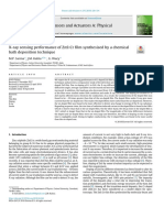 ZNSCR - X-Ray Sensing Performance of ZNSCR Film Synthesised by A Chemicalbath Deposition Technique