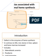 5 - Anemias Associated With Abnormal Heme Synthesis