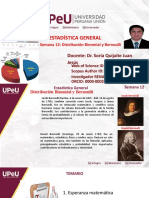 Esperanza matemática, distribución binomial y Bernoulli