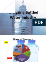 Analyzing Bottled Water Industry: Presented by