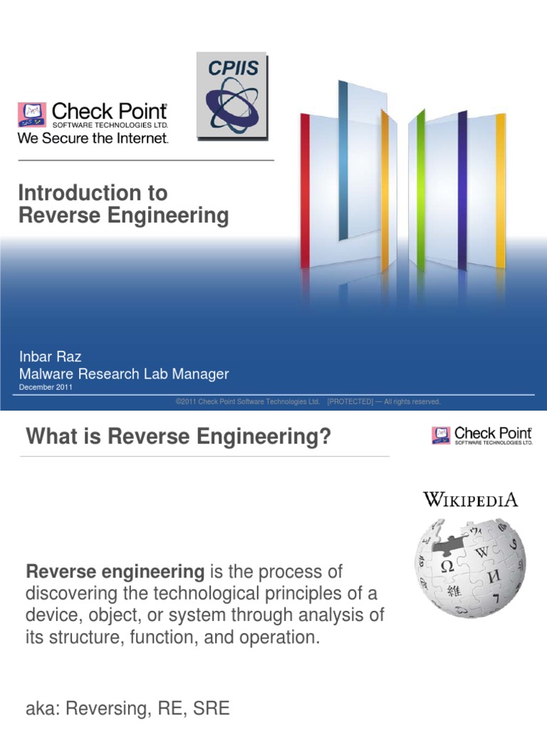 Introduction To Reverse Engineering PDF | PDF | Software Development ...