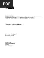 ABS - Certification of Drilling Systems - MODU PDF