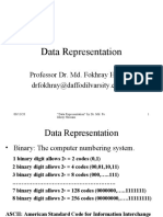 Data Representation: Professor Dr. Md. Fokhray Hossain Drfokhray@daffodilvarsity - Edu.bd