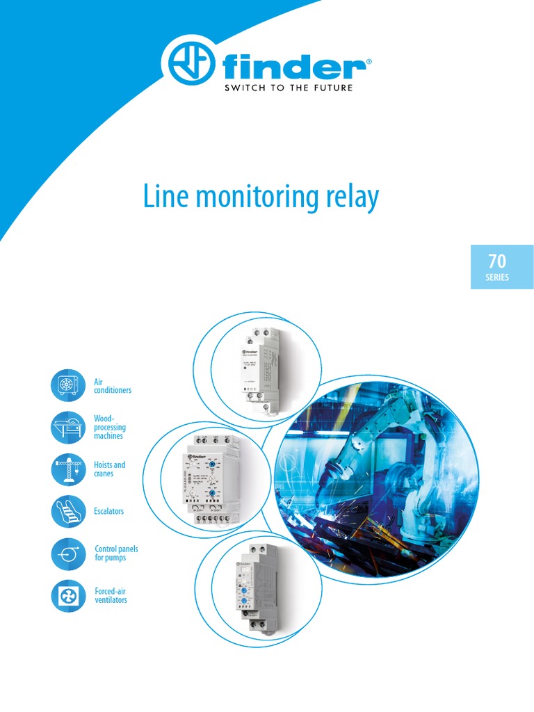 Finder 70 Series Voltage Monitoring Relays | PDF | Alternating Current ...