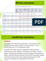 Landfill Gas Calculation - Calculate Methane Production from Landfilling Waste
