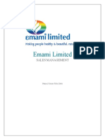 Emami Limited: Sales Management