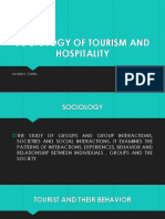 Sociology of Tourism and Hospitality
