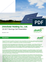 Jinkosolar Holding Co., LTD.: Q3 2017 Earnings Call Presentation