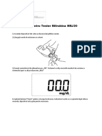 Instructiuni Pentru Tester Bilirubina MBJ20