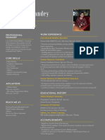 Green and Yellow Corporate HR Analytics Specialist Resume