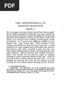 Manilius Astronomica