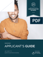 Applicant'S Guide: Jay Shetty Certification School