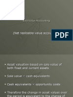 Lecture 19 Exit Value Accounting