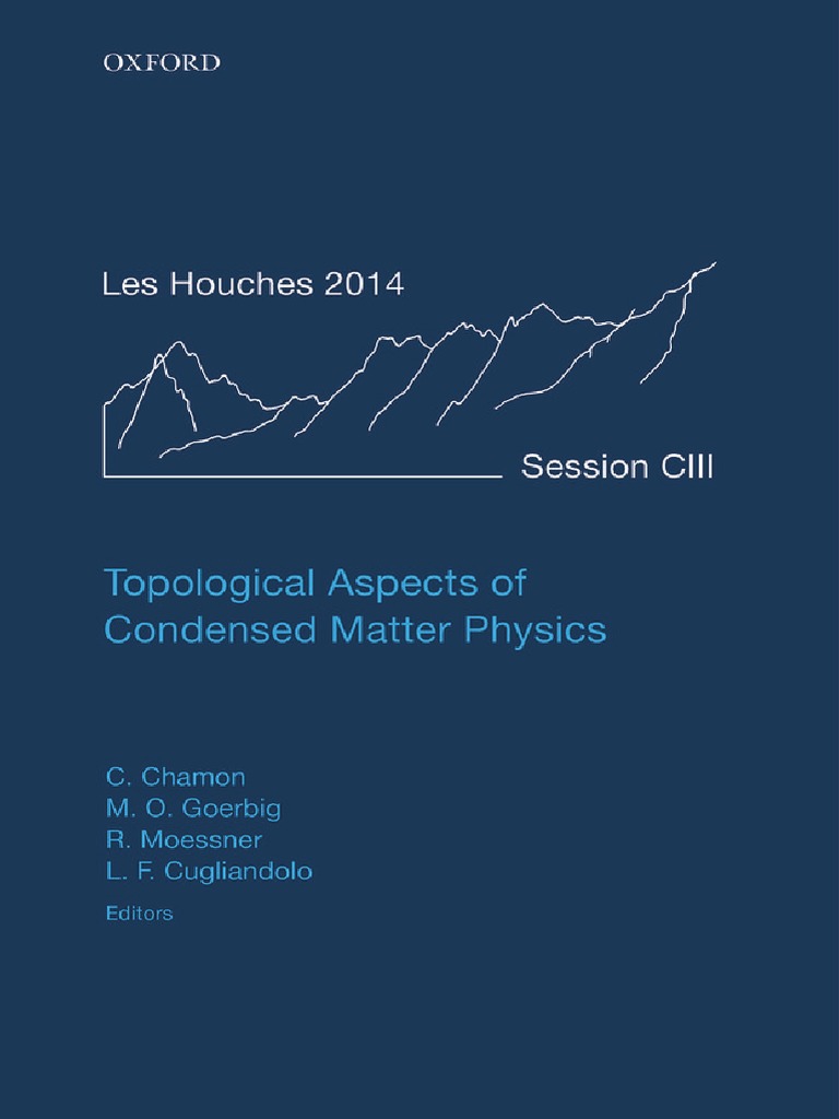 Lecture Notes of The Les Houches Summer School 103, August