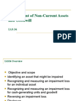 IAS 36 Impairment of Non-Current Assets and Goodwill