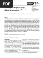 A Method of Turbocharger Design Optimization For A Diesel Engine With Exhaust Gas Recirculation