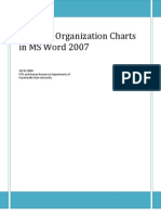 Creating Organization Charts in MS Word 2007