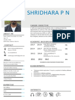 Shridhara P N: Career Objective