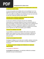 Questions réponses theorie  Management de la relation client