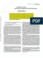 For Better or Worse: The Impact of Upward Social Comparison On Self-Evaluations