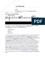 Symphony No. 32 (Mozart) : Structure and Analysis