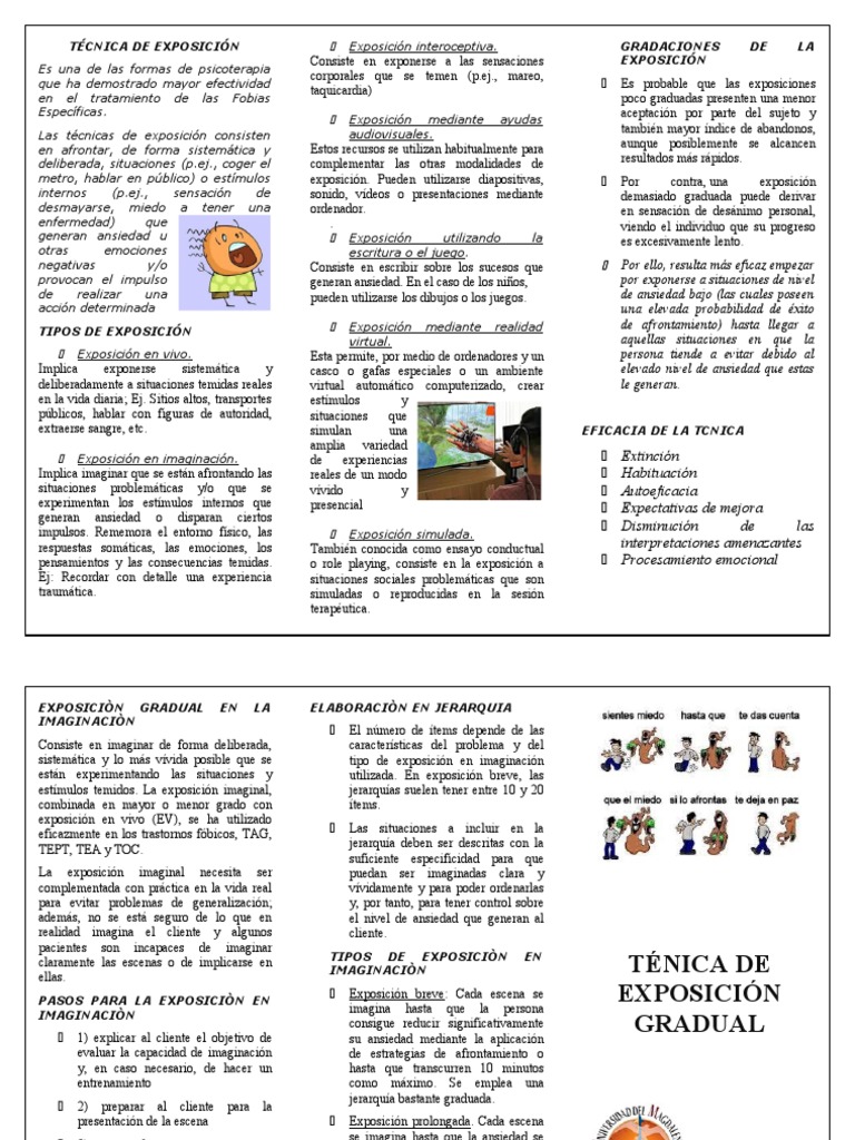Técnica de Exposición Gradual en Fobias | PDF | Fobia | Ansiedad