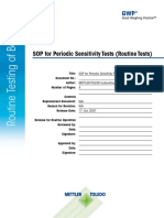 SOP For Periodic Sensitivity Tests (Routine Tests)