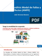 Sesión 6: Análisis Modal de Fallos y Efectos (AMFE) : Julio Terrones Romero