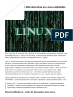Guia com mais de 500 comandos do Linux explicados
