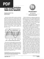 AN1042/D High Fidelity Switching Audio Amplifiers Using Tmos Power Mosfets