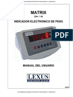 Manual de Usuario Indicador Electronico de Peso Matrix de 6 Teclas
