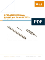 Operation Manual Hc-485 and Gc-485 LVDTS: With Digital Output