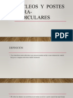 Núcleos y postes intra-radiculares: tipos, indicaciones y cementación