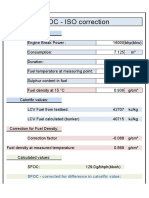 SFOC - ISO Correction: SFOC - Corrected For Difference in Calorific Value