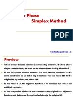 The Two-Phase Simplex Method: Siddhalingeshwar I.G