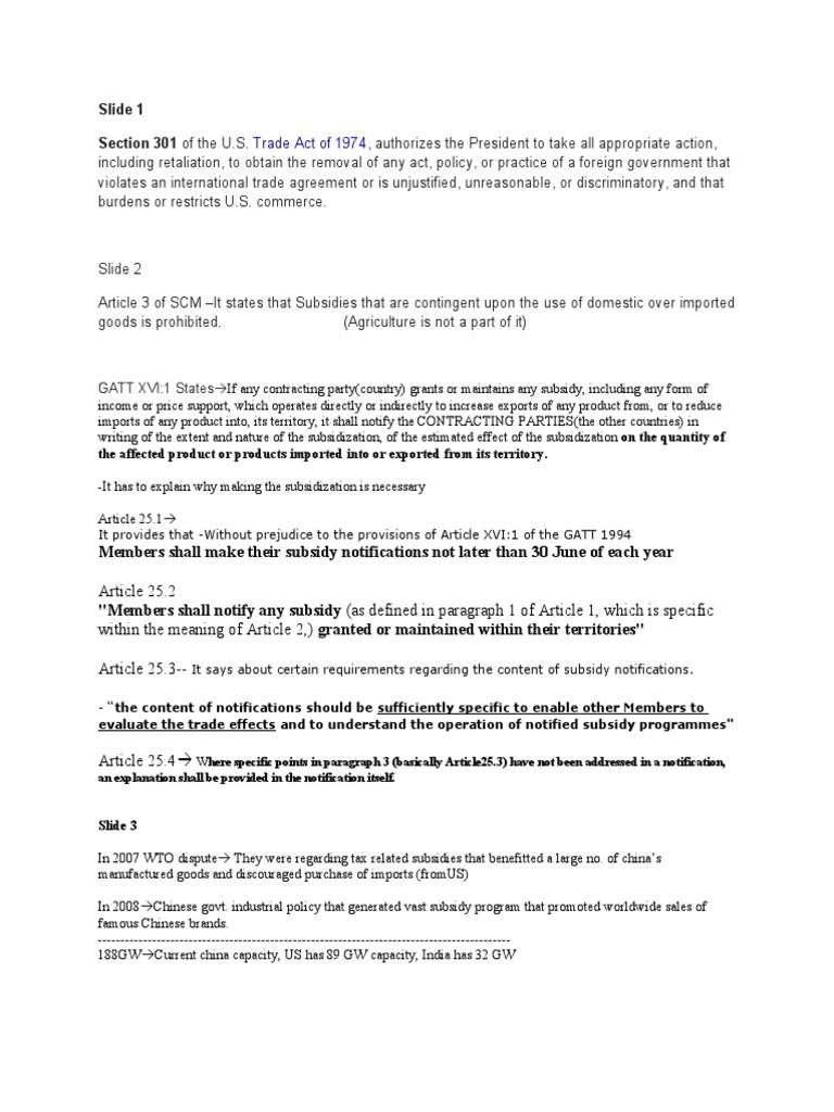 Slide 1 Section 301 of The U.S | PDF | Politics