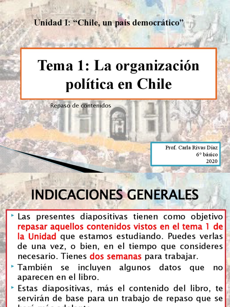 Organización Política de Chile 6° Básico | PDF | Separación de poderes ...