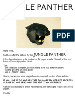 Jungle Panther Pattern PDF