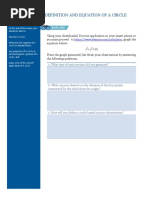 Lesson 2: Definition and Equation of A Circle