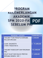 Program Kecemerlangan Akademik SPM 2020 Terkini