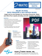 Relief, By-Pass, Back Pressure & Anti-Siphon Valves