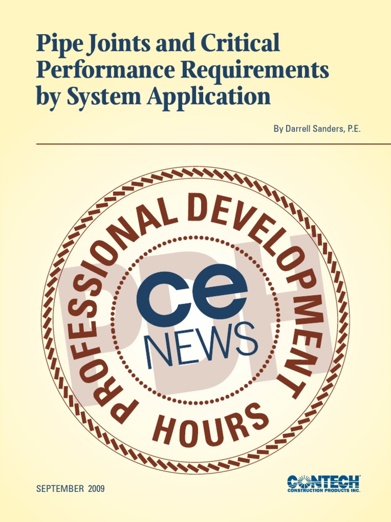 Pipe Joint Performance Standards Explained | PDF | Sanitary Sewer ...