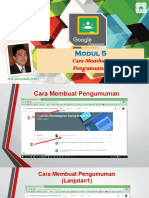 Classroom Modul 5 - Cara Membuat Pengumuman