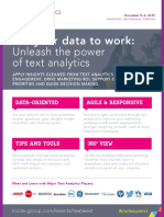 Put Your Data To Work:: Unleash The Power of Text Analytics