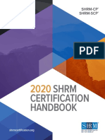SHRM Certification Handbook: SHRM-CP SHRM-SCP