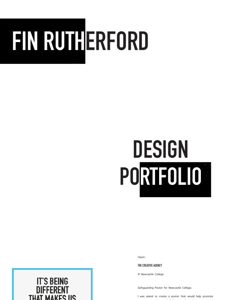 Fin Rutherford - Graphic Design Portfolio | PDF