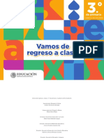 Vamos de Regreso A Clases 3.º de Primaria. Cuaderno Del Estudiante